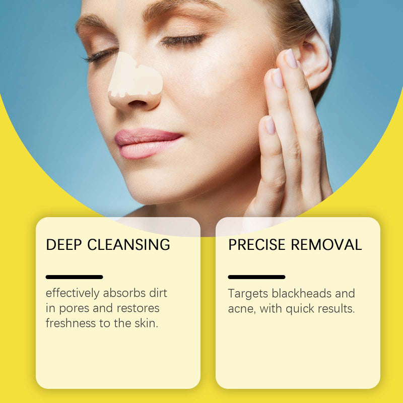 Hoygi Hydrocolloid Nose Patch, Hydrocolloid Invisible Concealer To Remove Blackheads And Acne Facial Pore Cleaning Nose Patch