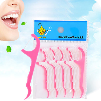 Oral Care  Flossing Toothpicks