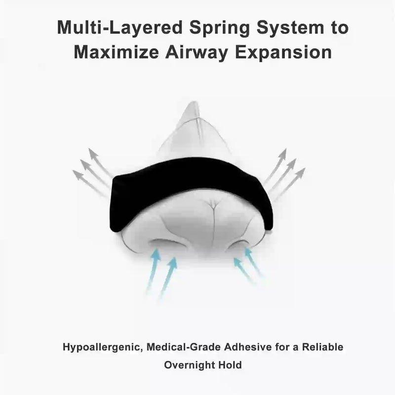 Close-up of breathable material of anti-snoring nose strips for comfort and effectiveness.