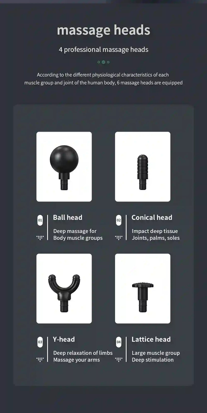 Portable Massage Gun Percussion Pistol for Muscle Relief