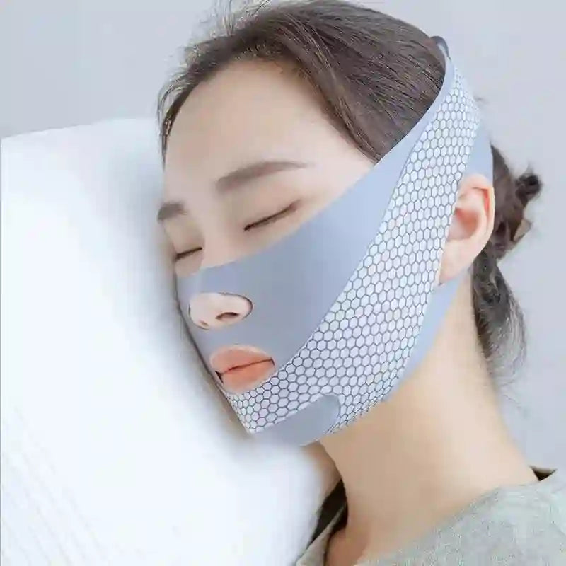 Face-Lift with Sleep Face V Shaper for facial slimming and jawline contouring.