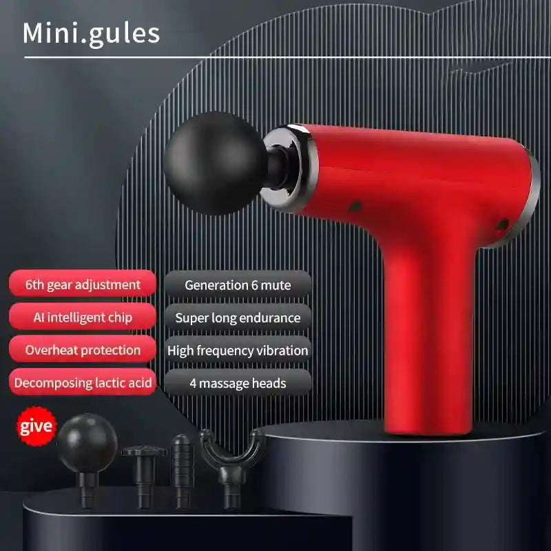 Portable Massage Gun Percussion Pistol for Muscle Relief