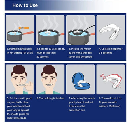 Mouth Guard with Storage Case Anti-Grinding Mout...