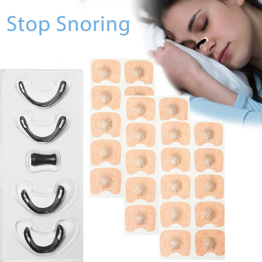 Magnetic nose clip for better airflow and reduced snoring while sleeping.