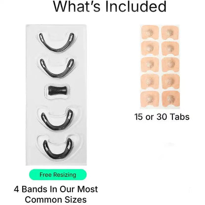 Magnetic nose clip for better airflow and reduced snoring while sleeping.