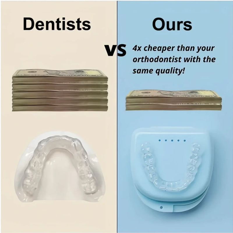 Mouth Guard with Storage Case Anti-Grinding Mouth Protector Transparent Sports Mouth Guard Stop Bruxism for Adults