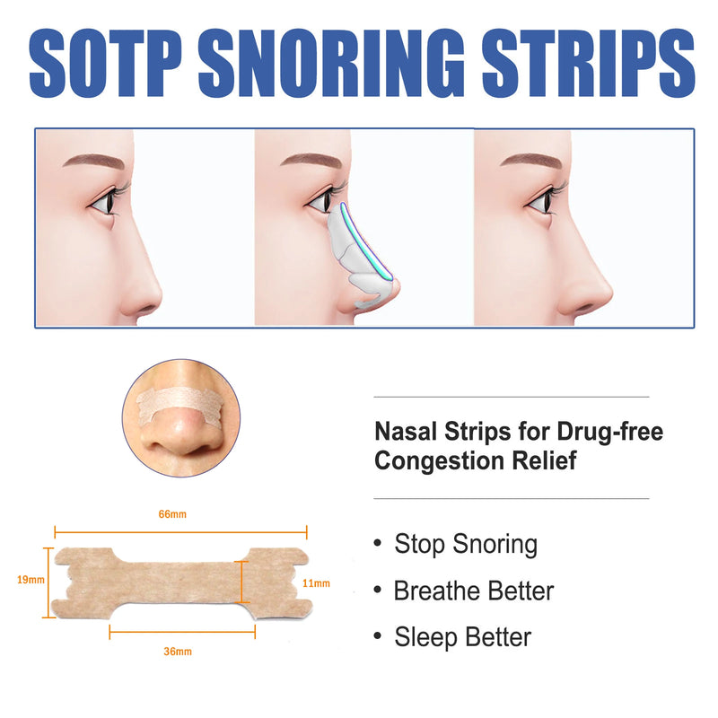 Nasal Strips for Snoring Relief & Better Sleep Aid