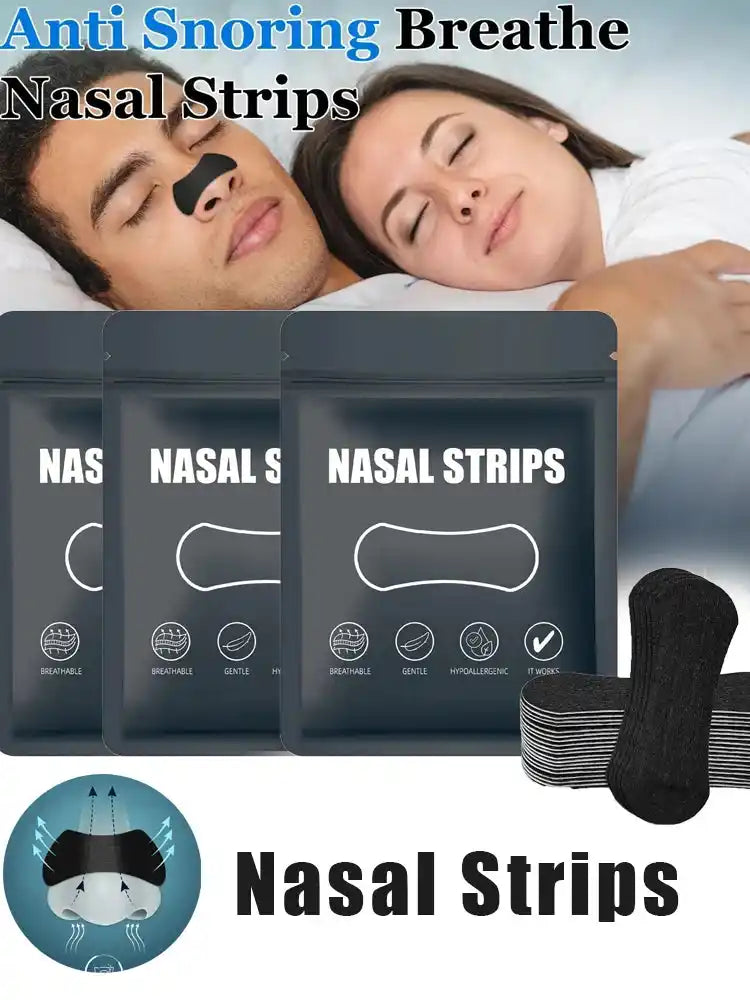 Close-up of breathable material of anti-snoring nose strips for comfort and effectiveness.