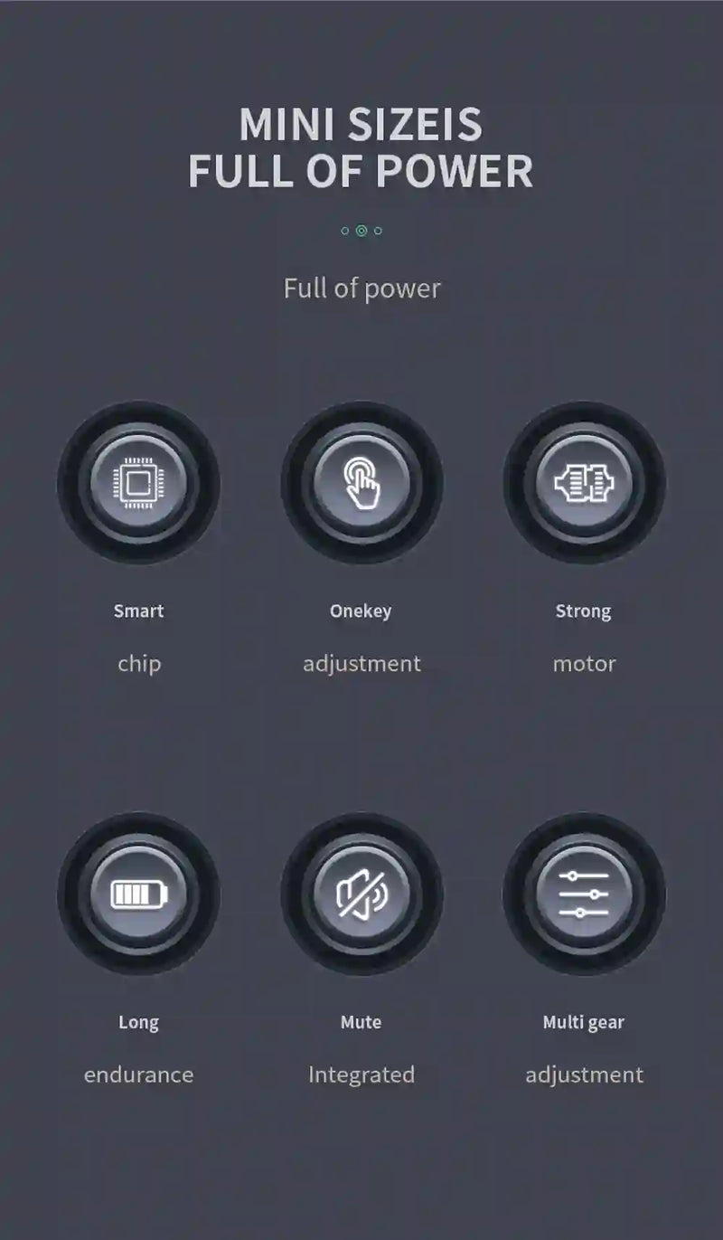 Portable Massage Gun Percussion Pistol for Muscle Relief