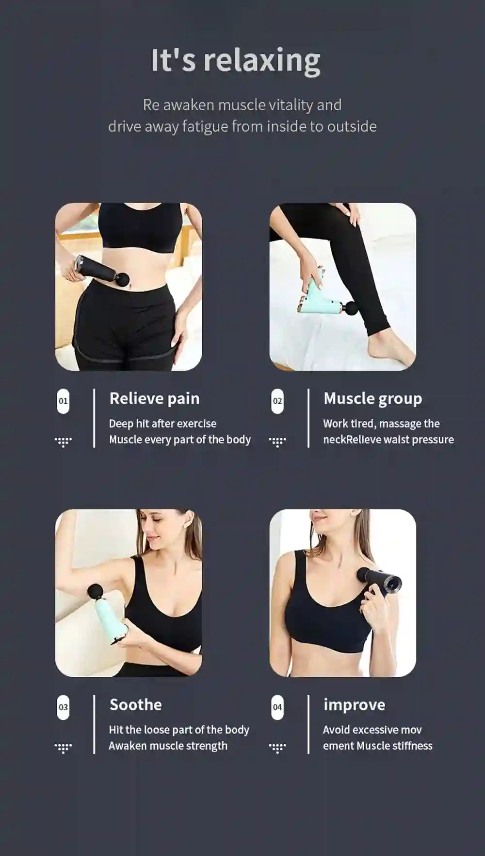 Portable Massage Gun for  Tissue Muscle