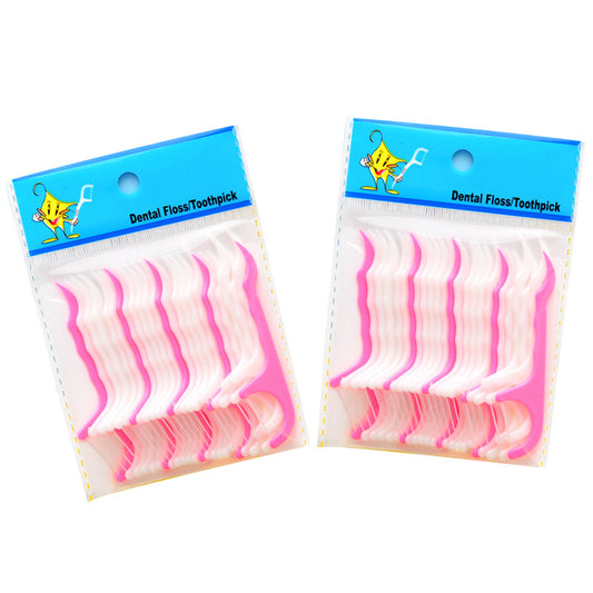 Oral Care  Flossing Toothpicks