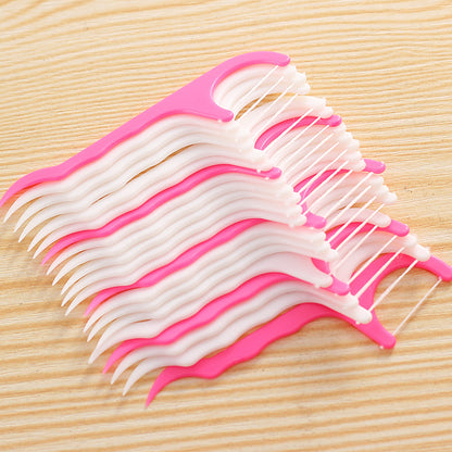 Oral Care  Flossing Toothpicks